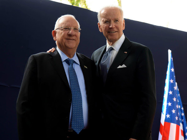 President Rivlin with US President-elect Joe Biden (archive).